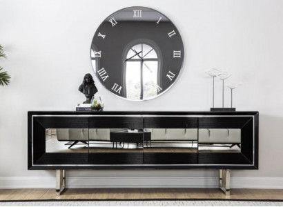 Black sideboard chest of drawers cabinet standing cabinet luxury sideboard